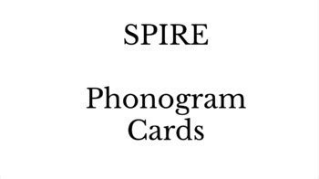 Print out words Use index paper or. . Spire phonogram flashcards pdf